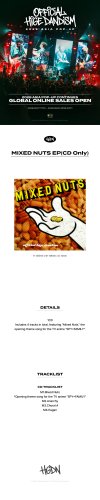 [OFFICIAL HIGE DANDISM 2026 ASIA POP-UP] - MIXED NUTS EP(CD Only)